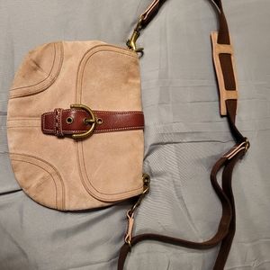 Coach suede bag